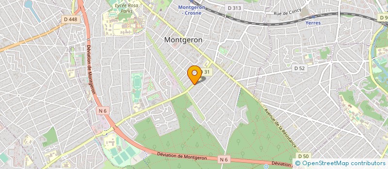localisation de l'entreprise SCI ONITHI à MONTGERON