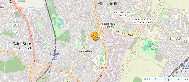 localisation de l'entreprise SCI ONIXEA  SARCELLES