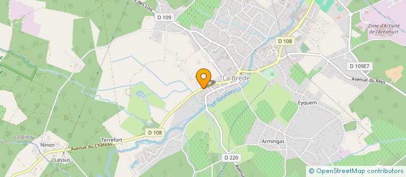 localisation de l'entreprise SCI ONLB  LA BREDE