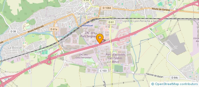 localisation de l'entreprise SCI ONLY FONCIERE  DAGNEUX