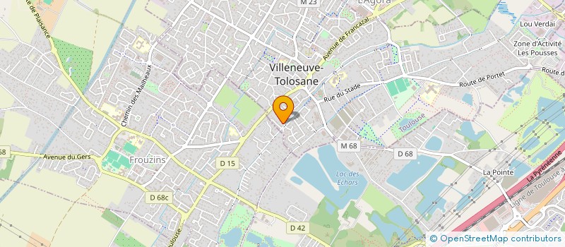 localisation de l'entreprise SCI ONODY 17 à VILLENEUVE-TOLOSANE