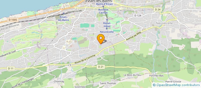 localisation de l'entreprise SCI ONOOD  EVIAN-LES-BAINS