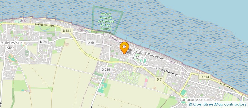 localisation de l'entreprise SCI ONORATO  SAINT-AUBIN-SUR-MER