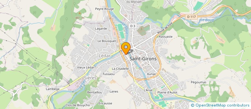 localisation de l'entreprise SCI ONORES à SAINT-GIRONS