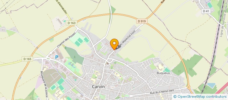 localisation de l'entreprise SCI ONQUIERT FRERES ET FILS  CARVIN