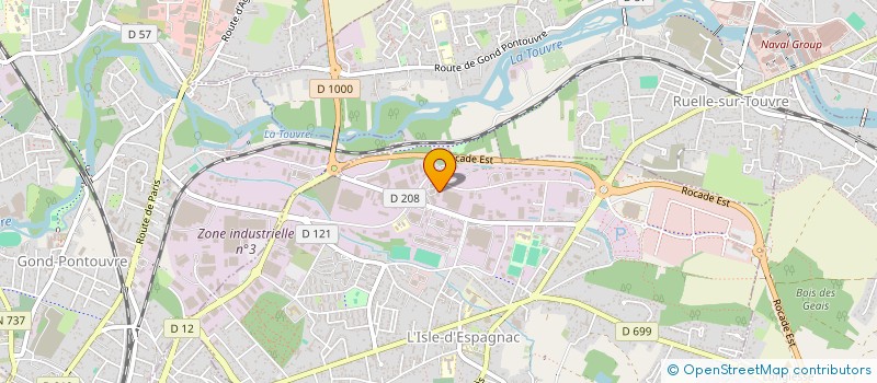 localisation de l'entreprise SCI ONREPRENAITLESPORT  L'ISLE-D'ESPAGNAC