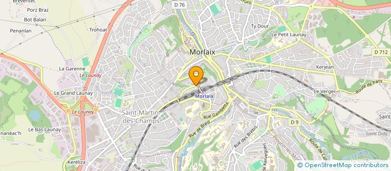 localisation de l'entreprise SCI ONTARIO  MORLAIX