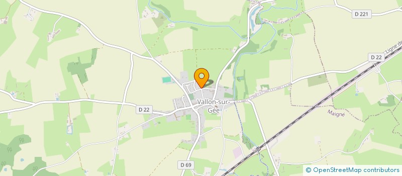 localisation de l'entreprise SCI ONTARIO  VALLON-SUR-GEE