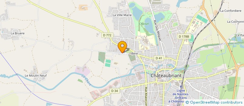 localisation de l'entreprise SCI ONURB  CHATEAUBRIANT