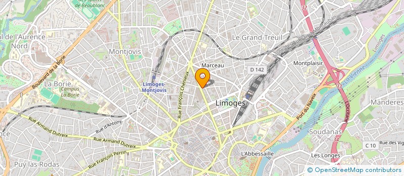 localisation de l'entreprise SCI ONYIRIMBA à LIMOGES