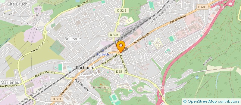 localisation de l'entreprise SCI ONYX à FORBACH