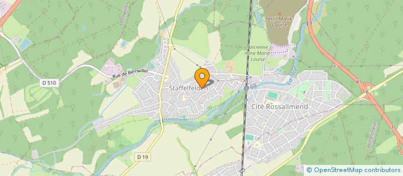 localisation de l'entreprise SCI ONYX  STAFFELFELDEN