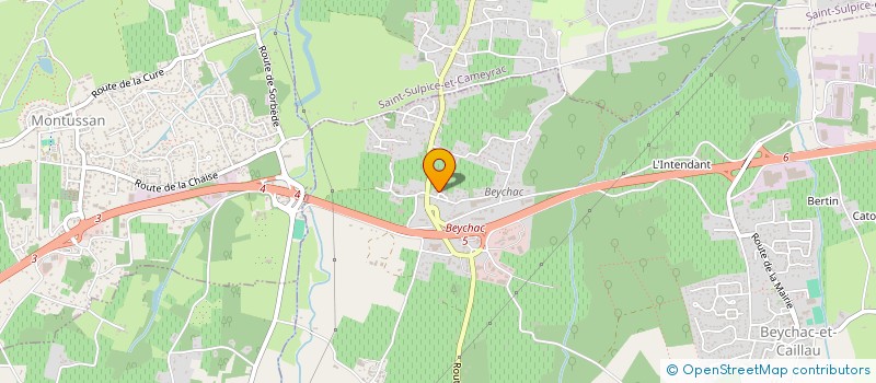 localisation de l'entreprise SCI ONYX  COUTRAS