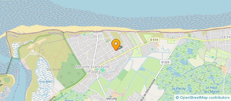 localisation de l'entreprise SCI ONYX COLOMBELLES à MERVILLE-FRANCEVILLE-PLAGE