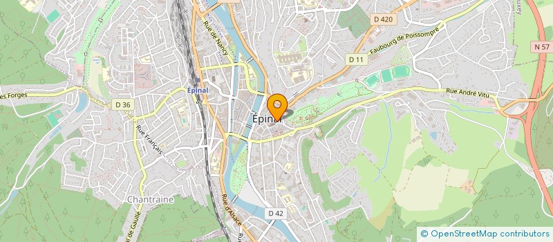 localisation de l'entreprise SCI ONZE ET TREIZE à EPINAL