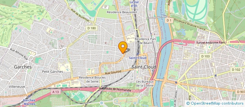 localisation de l'entreprise SCI OOF à SAINT-CLOUD