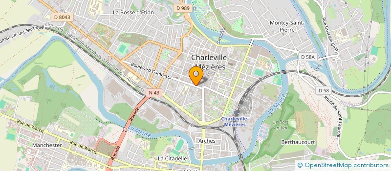 localisation de l'entreprise SCI OONA à CHARLEVILLE-MEZIERES