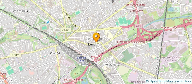 localisation de l'entreprise SCI OP  LENS