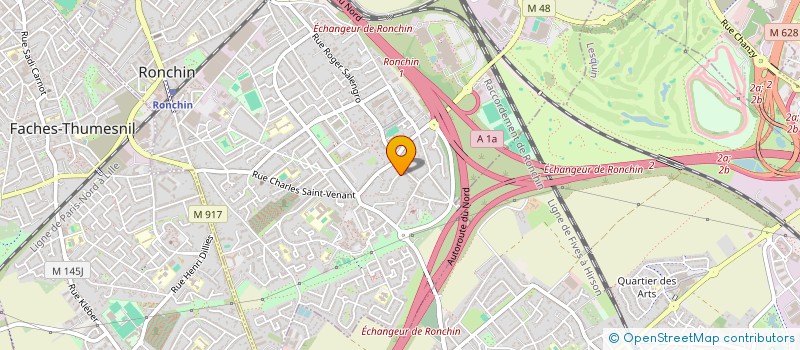 localisation de l'entreprise SCI OP JAURES  RONCHIN