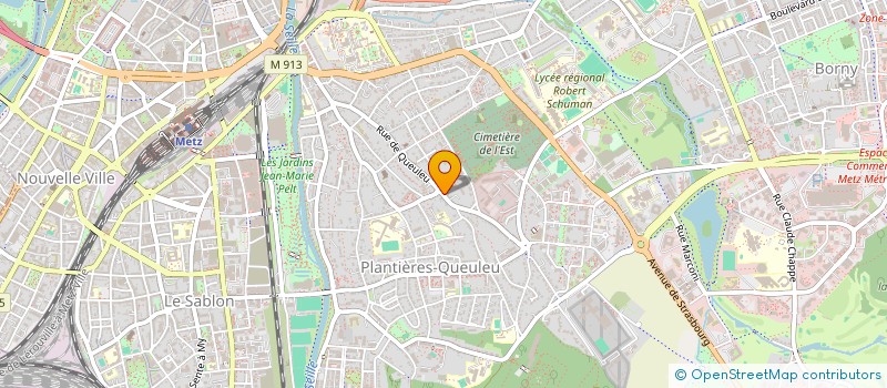 localisation de l'entreprise SCI OPA  METZ