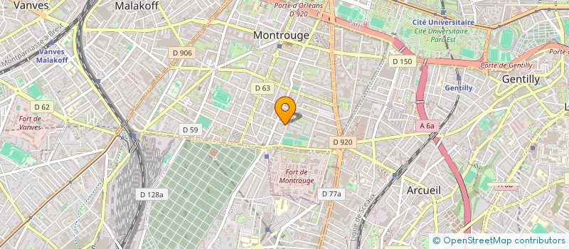 localisation de l'entreprise SCI OPA  MONTROUGE