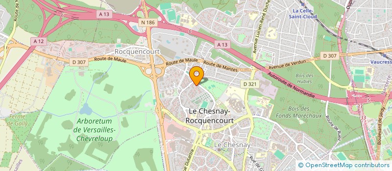 localisation de l'entreprise SCI OPAL  LE CHESNAY-ROCQUENCOURT