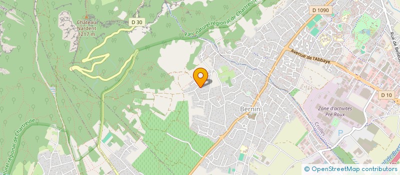 localisation de l'entreprise SCI OPAL  BERNIN