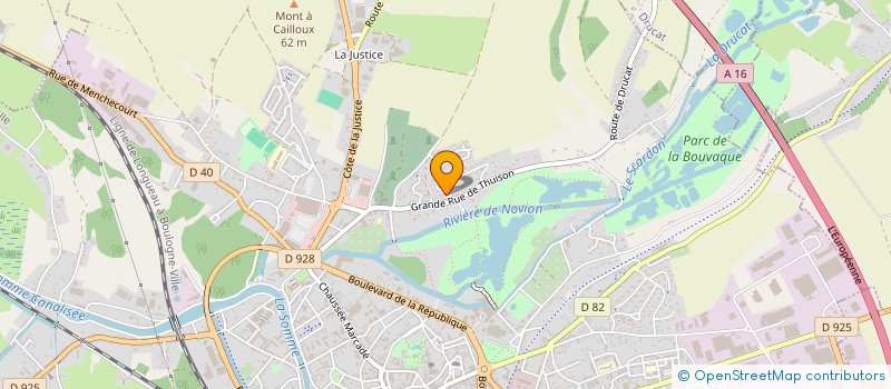 localisation de l'entreprise SCI OPAL à ABBEVILLE