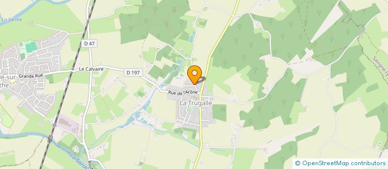 localisation de l'entreprise SCI OPALE  NEUVILLE SUR SARTHE