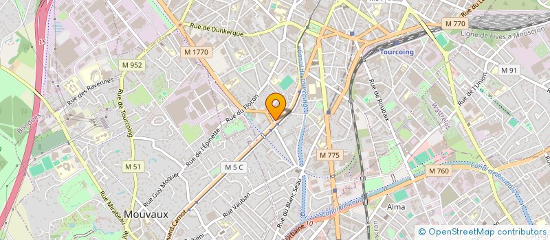 localisation de l'entreprise SCI OPALE  TOURCOING