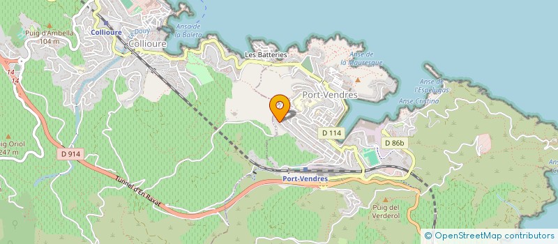 localisation de l'entreprise SCI OPALE  PORT-VENDRES