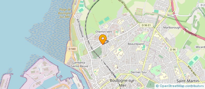 localisation de l'entreprise SCI OPALE  BOULOGNE-SUR-MER