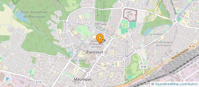 localisation de l'entreprise SCI OPALE  ELANCOURT