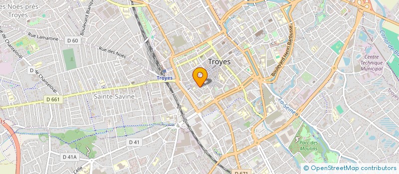 localisation de l'entreprise SCI OPALE  TROYES