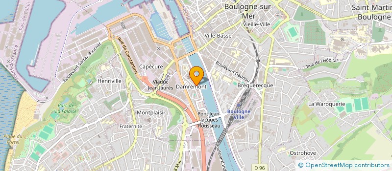 localisation de l'entreprise SCI OPALE & AIGUE-MARINE  BOULOGNE-SUR-MER