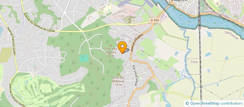 localisation de l'entreprise SCI OPALE-ESCAUT  MERLIMONT