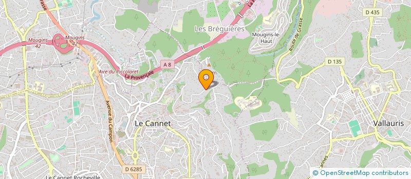 localisation de l'entreprise SCI OPALE II à LE CANNET