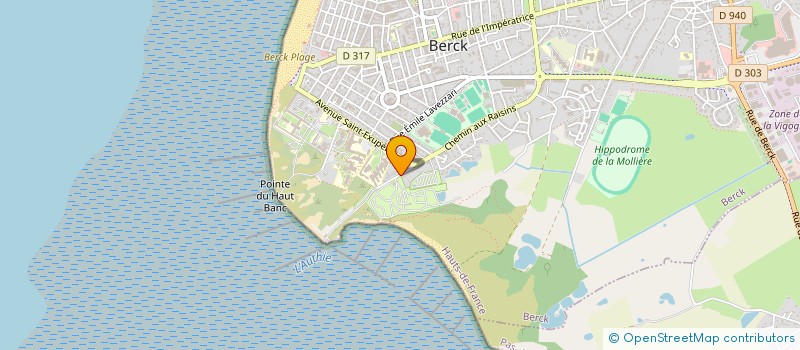 localisation de l'entreprise SCI OPALE SURF à BERCK