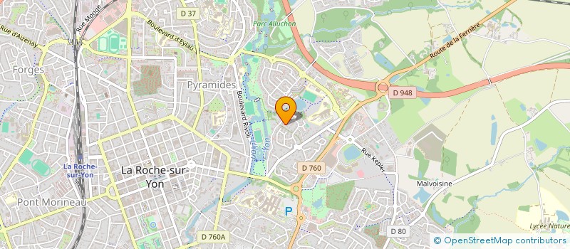 localisation de l'entreprise SCI OPALIE  LA ROCHE-SUR-YON