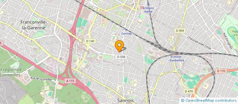 localisation de l'entreprise SCI OPALINE à ERMONT
