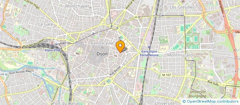 localisation de l'entreprise SCI OPALINE à DIJON