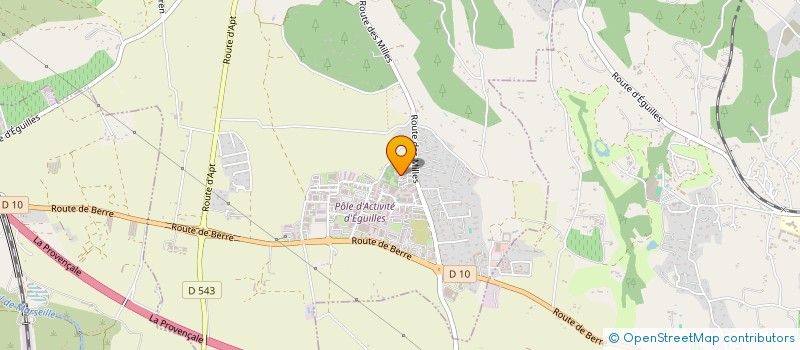 localisation de l'entreprise SCI OPALINE  EGUILLES