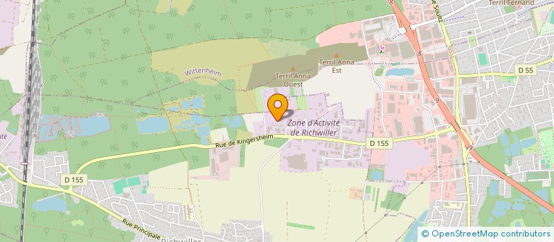 localisation de l'entreprise SCI OPALINE  RICHWILLER