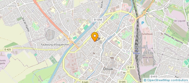 localisation de l'entreprise SCI OPALINE à DOUAI