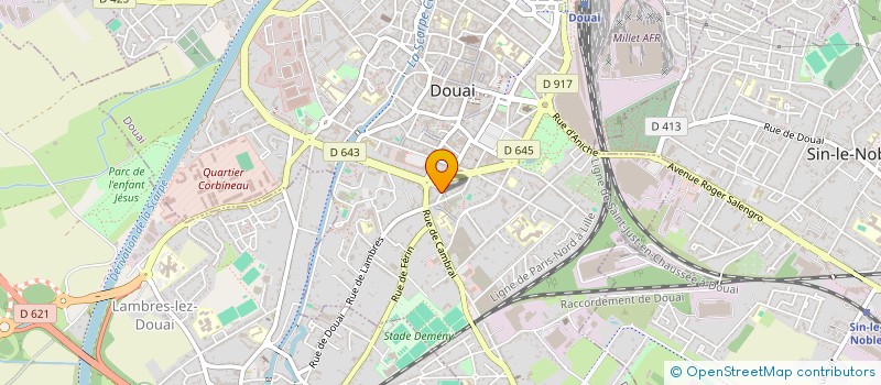 localisation de l'entreprise SCI OPALINE à DOUAI