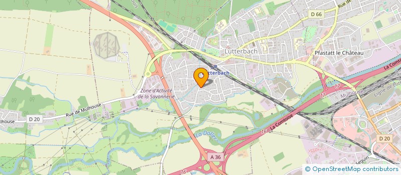 localisation de l'entreprise SCI OPALINE  LUTTERBACH