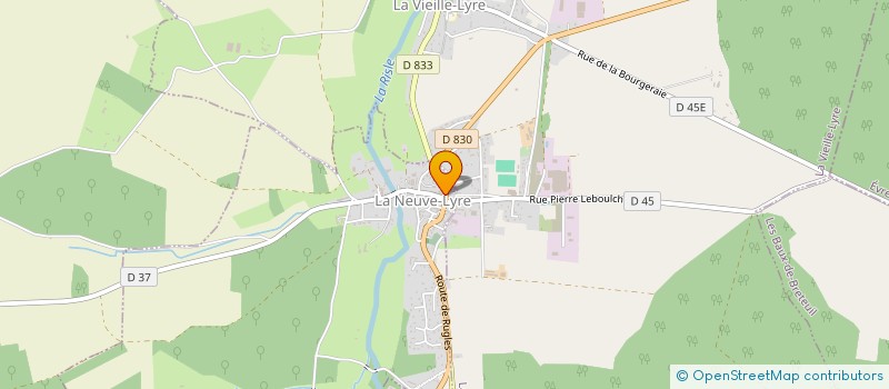 localisation de l'entreprise SCI OPALLULA  LA NEUVE-LYRE