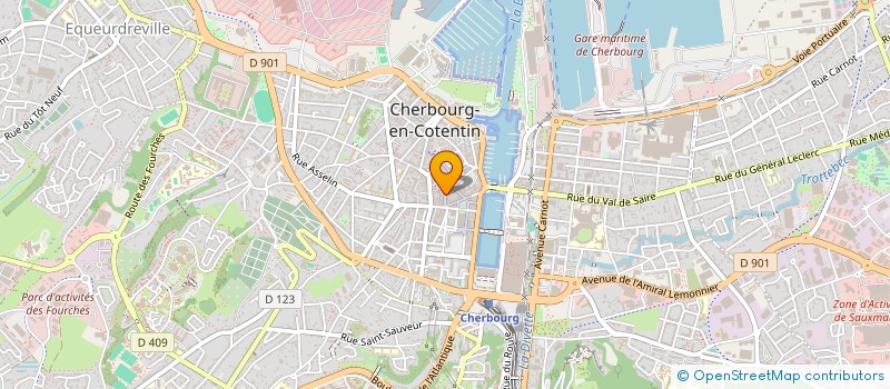 localisation de l'entreprise SCI OPEN à CHERBOURG-EN-COTENTIN