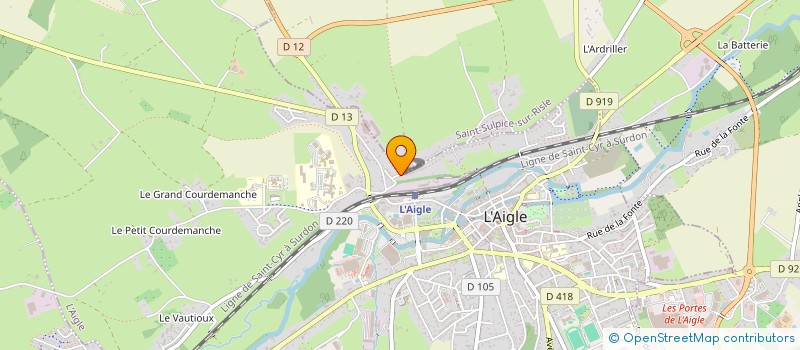 localisation de l'entreprise SCI OPEN HOME à L'AIGLE