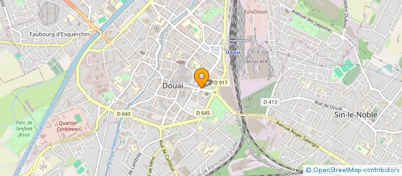 localisation de l'entreprise SCI OPER à DOUAI